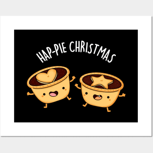 Hap-pie Christmas Funny yChristmas Pun Posters and Art